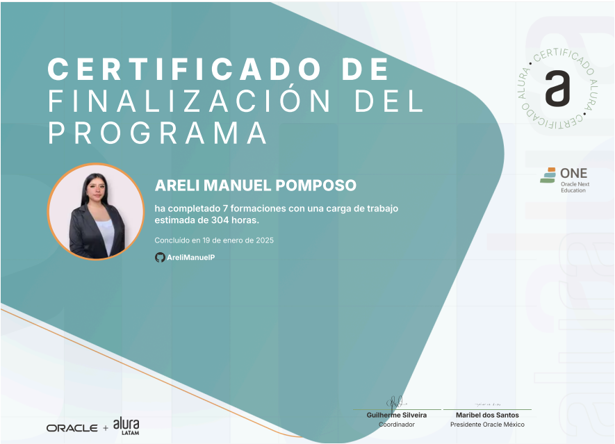  Programa Oracle Next Education F2 T7 Back-end